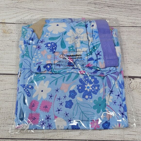 NIB Little Sleepies Winter Floral Two Piece Pajama Set Size 2T - Picture 3 of 3